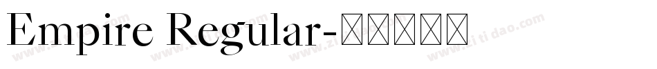 Empire Regular字体转换